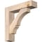 Ekena Millwork Balboa Block Smooth Bracket w/ Offset Brace, Douglas Fir, 5 1/2"W x 22"D x 22"H BKT0604X22X22BOA05SDF - alternate 1